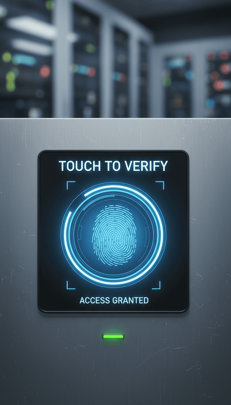 Digital fingerprint scanner capturing clear prints